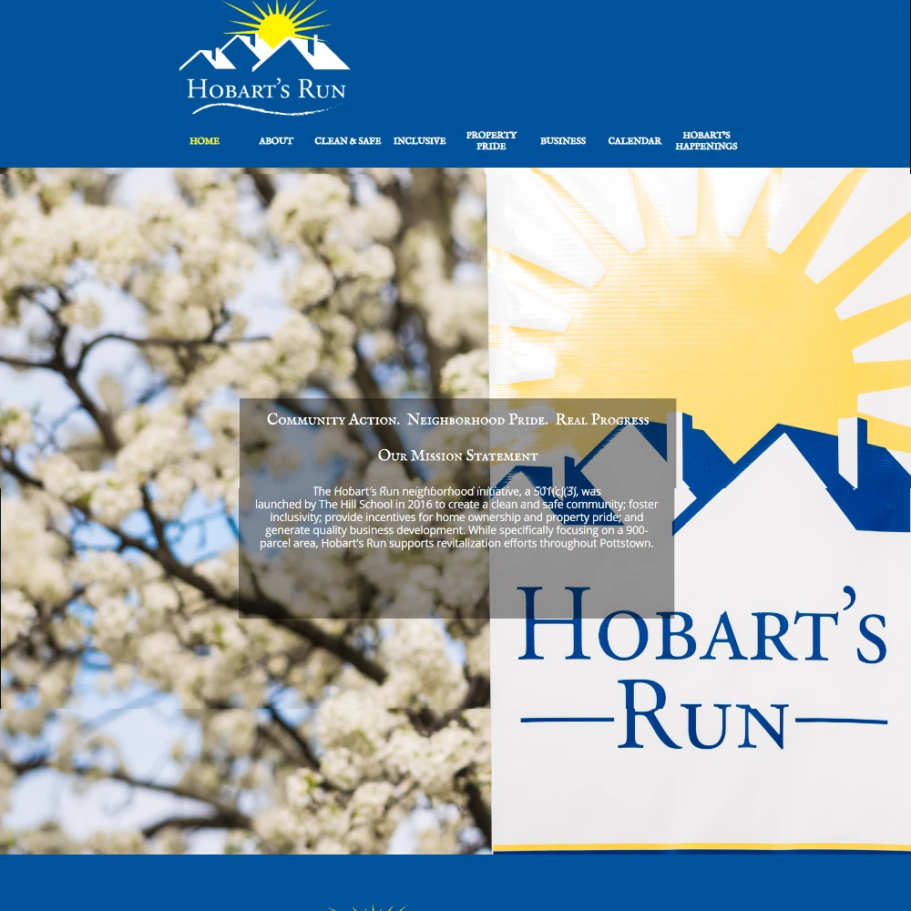 Hobart's Run's old website